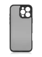 Черный чехол для iPhone 16 Pro Max пластиковый + силикон ROSCO, противоударный, защита камер