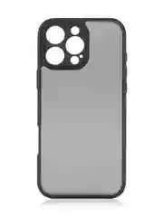 Черный чехол для iPhone 16 Pro Max пластиковый + силикон ROSCO, противоударный, защита камер