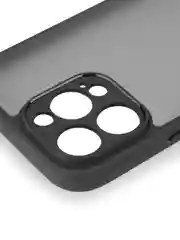 Черный чехол для iPhone 16 Pro Max пластиковый + силикон ROSCO, противоударный, защита камер
