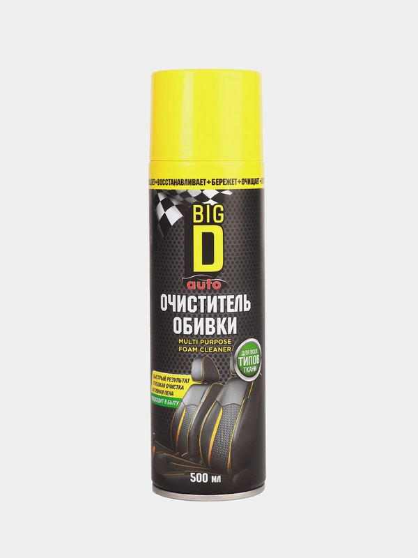 Очиститель обивки салона Big D "MULTIPURPOSE FOAM CLEANER", 500мл
