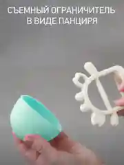 Бирюзовый прорезыватель силиконовый на руку