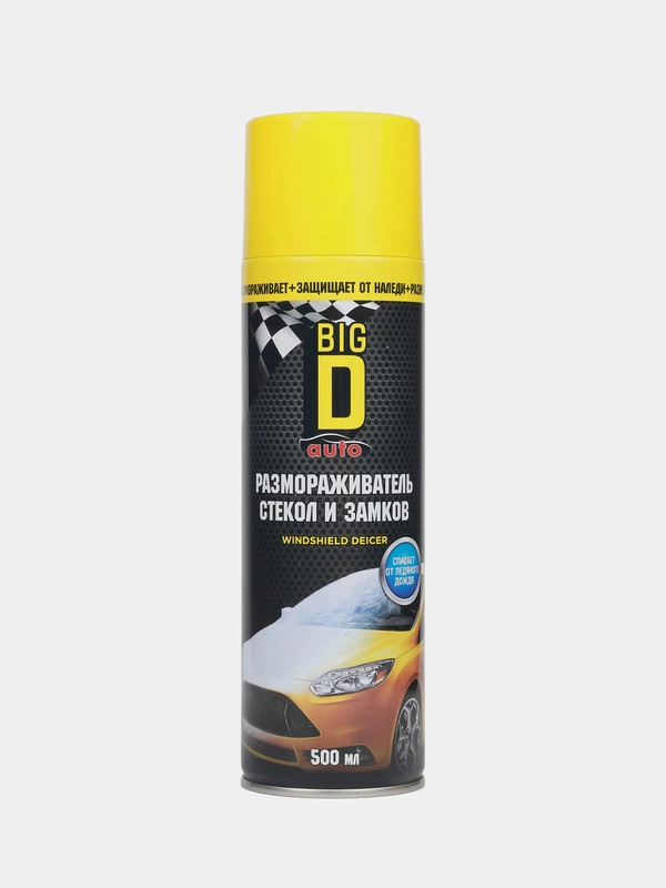Размораживатель стекол и замков Big D "Windshield decer", 500мл