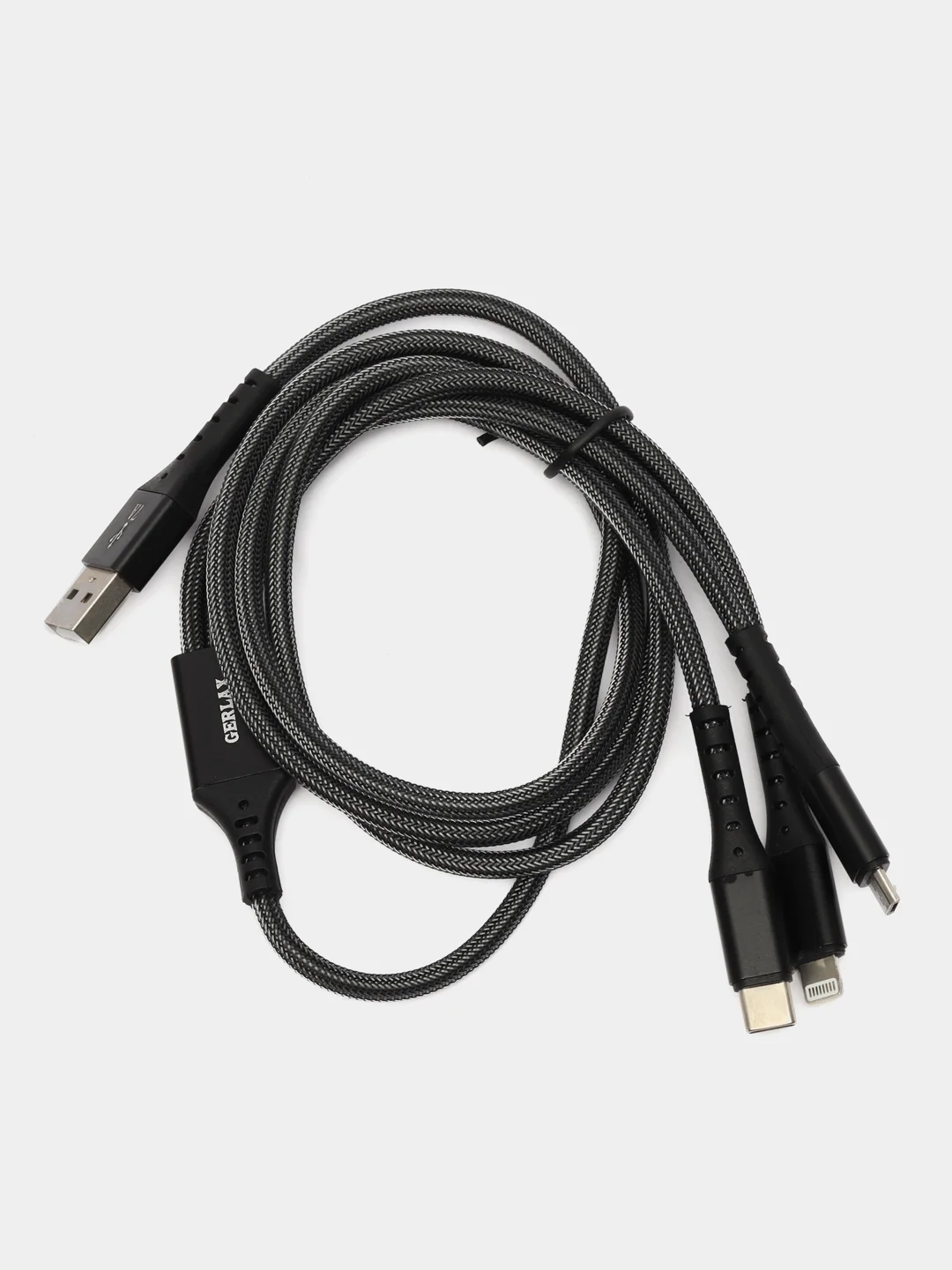 Кабель универсальный 125 см Type-C Micro-Usb Lightning для iPhone и Android
