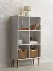 Стеллаж MONOFIX, ОДОС, на ножках, 6 секций, в офис, в гостиную, в детскую, для книг