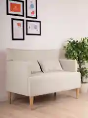 Бежевый диван MONOFIX, КИУС, микровелюр