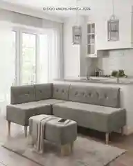 Бежевый угол MONOFIX, ЧЕТТ, велюр