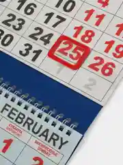 Бирюзовый квартальный календарь на 2025 год "Символ года" 16 видов