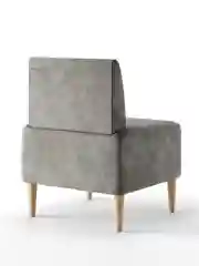 Серый кресло MONOFIX, ЧЕТТ, велюр