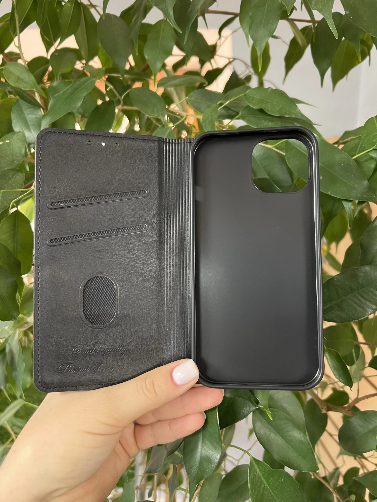 Черный чехол книжка elitcase для Apple iPhone 15 / Айфон 15