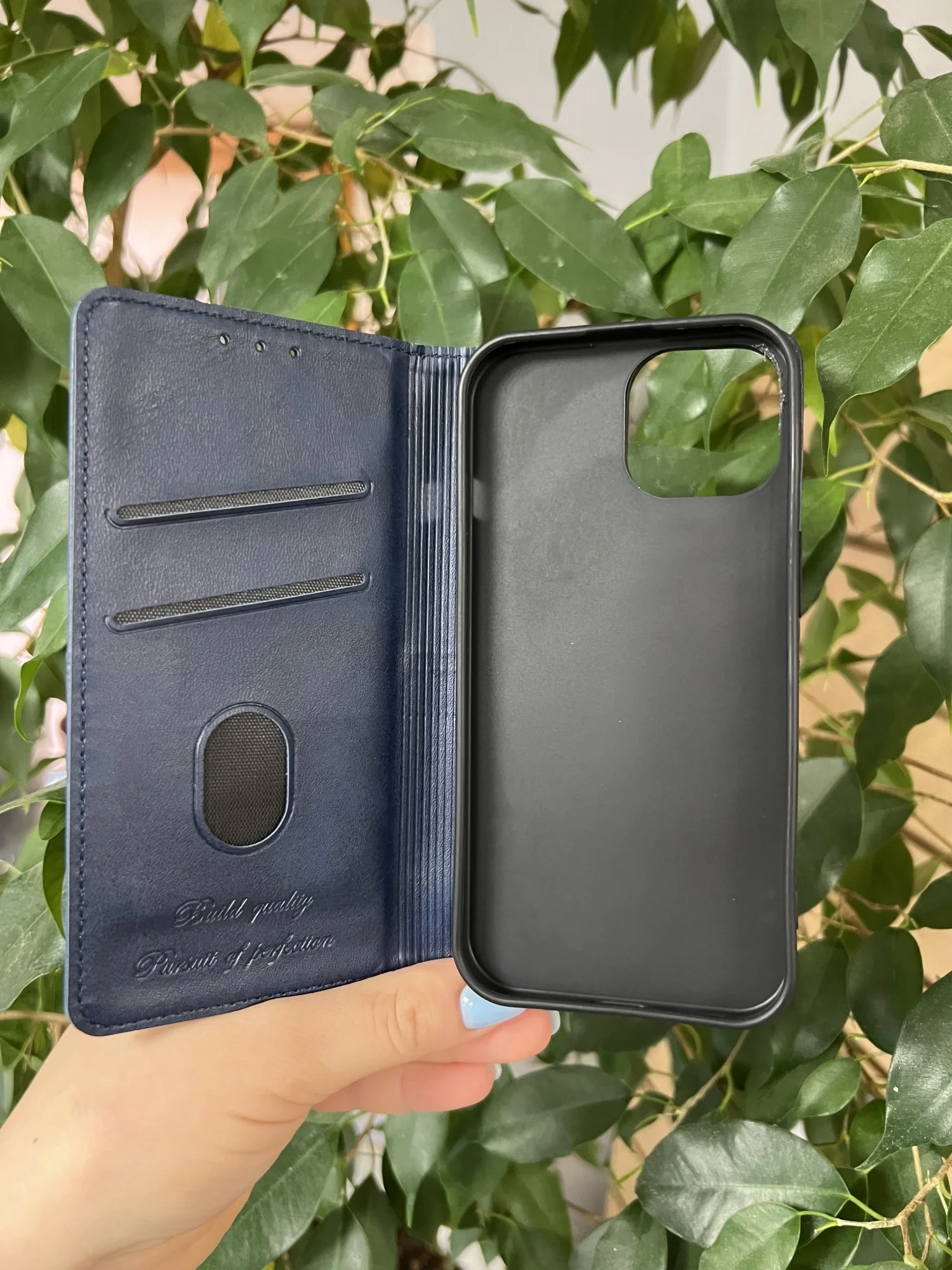 Синий чехол книжка elitcase для Apple iPhone 15 / Айфон 15