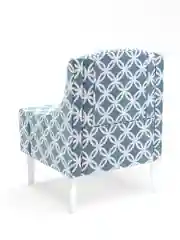 Синий кресло MONOFIX, ЛОТТИ, микровелюр