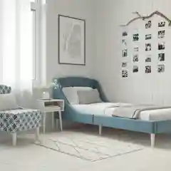 Синий кресло MONOFIX, ЛОТТИ, микровелюр