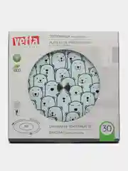 Голубой тортовница вращающаяся, d 30см, стекло