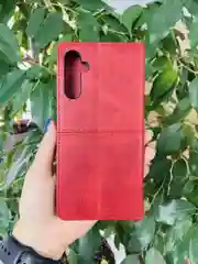 Красный чехол книжка elitcase для Samsung S23 FE / Самсунг S23 ФЕ