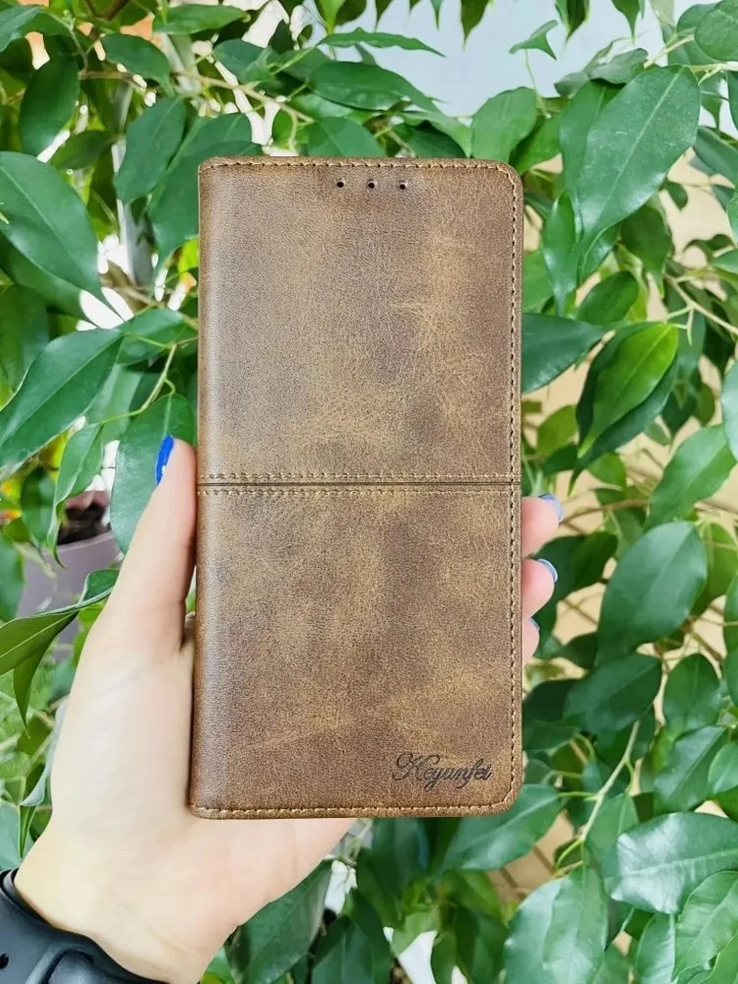 Тёмно-коричневый чехол книжка elitcase для Samsung S23 FE / Самсунг S23 ФЕ