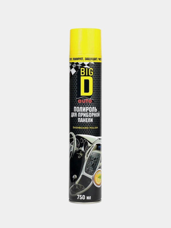 Полироль для приборной панели Big D "Лимон", 750мл
