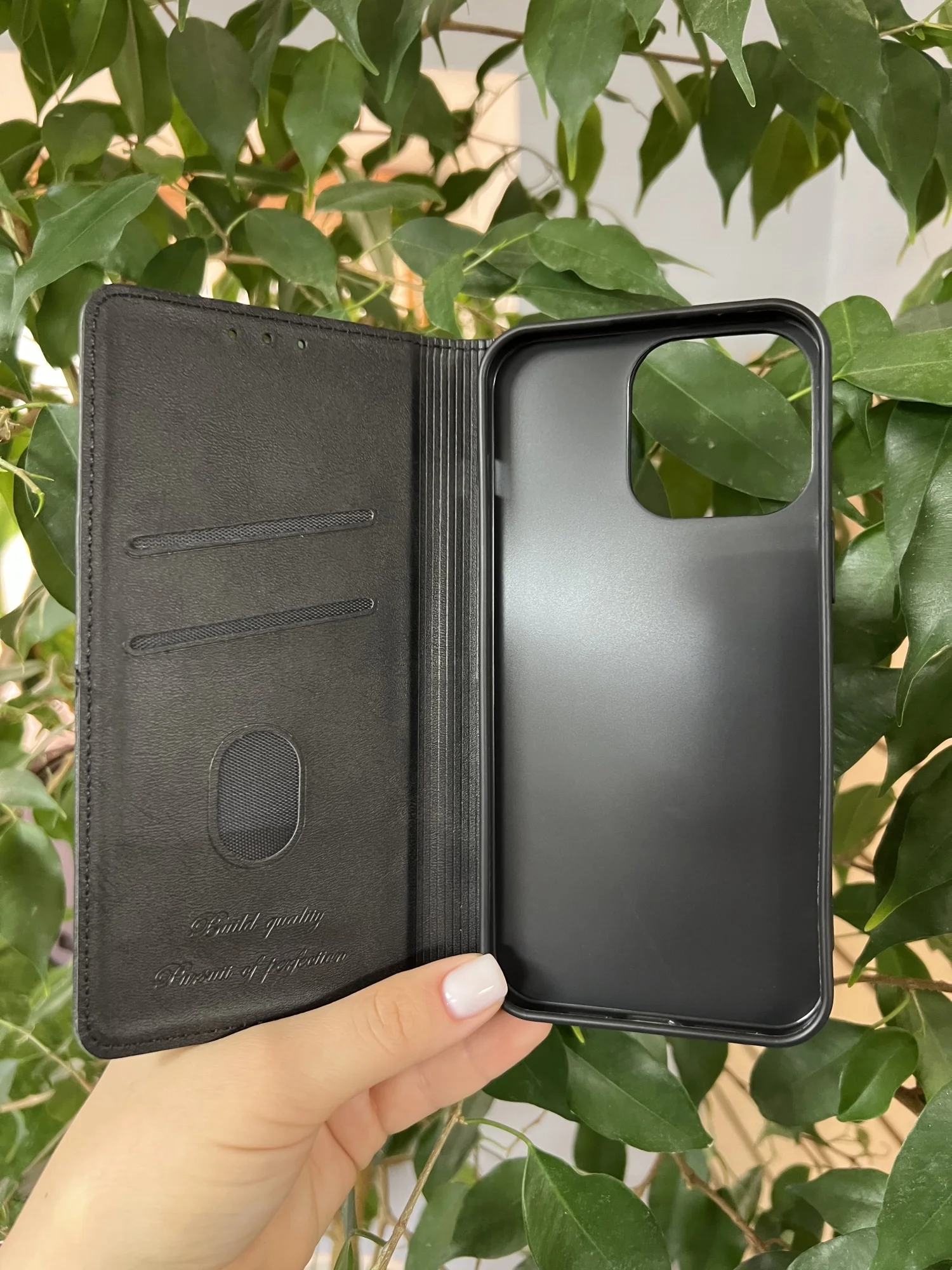 Черный чехол книжка elitcase для Apple iPhone 15 Pro Max / Айфон 15 Про Макс