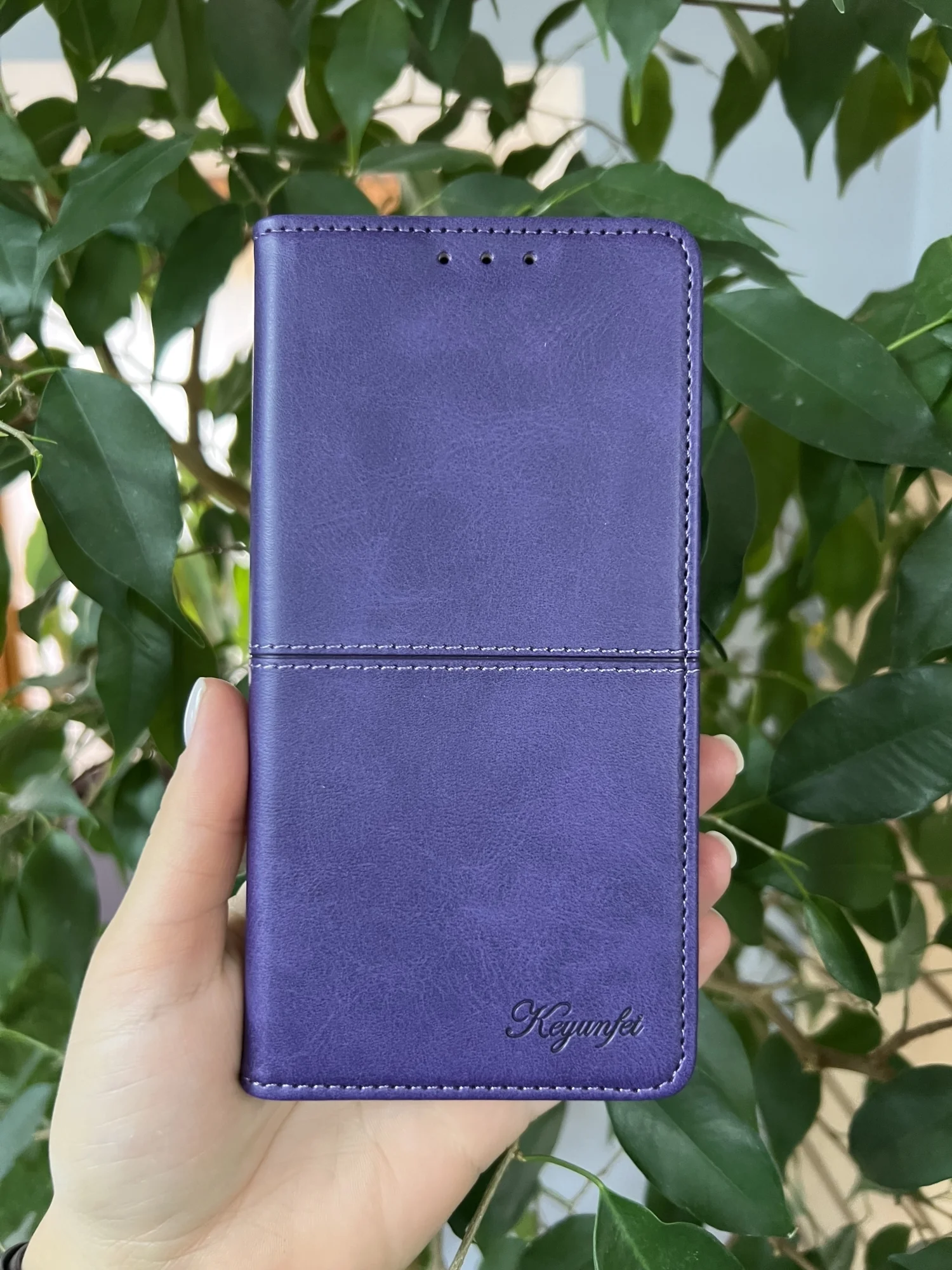 Фиолетовый чехол книжка elitcase для Apple iPhone 15 Pro Max / Айфон 15 Про Макс