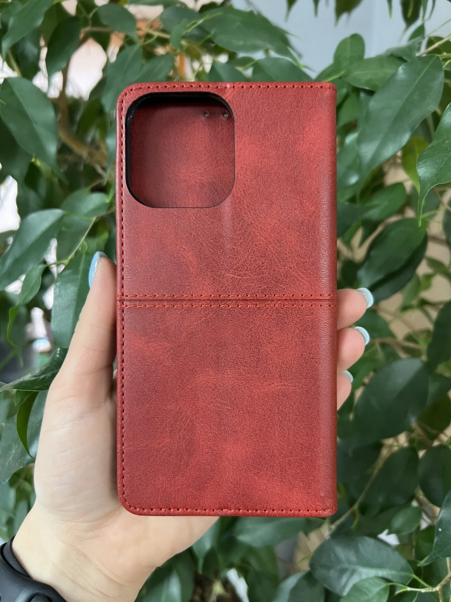 Красный чехол книжка elitcase для Apple iPhone 15 Pro Max / Айфон 15 Про Макс