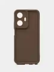 Коричневый чехол для Realme C55 4G, Реалми С55 4 джи противоударный, с высокими бортиками