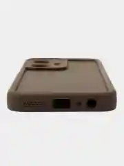Коричневый чехол для Realme C55 4G, Реалми С55 4 джи противоударный, с высокими бортиками