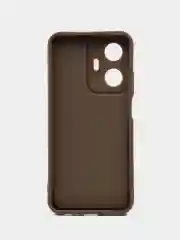 Коричневый чехол для Realme C55 4G, Реалми С55 4 джи противоударный, с высокими бортиками