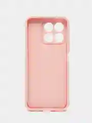 Розовый чехол для Honor X8A 4G  (Хонор Х8а 4 джи), противоударный, с бортиками