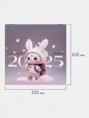 Календарь настенный на 2025 год перекидной, Brauberg, 12 листов, 22,5х22,5см, Мини