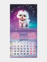 Календарь настенный на 2025 год перекидной, Brauberg, 12 листов, 22,5х22,5см, Мини
