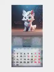 Календарь настенный на 2025 год перекидной, Brauberg, 12 листов, 22,5х22,5см, Мини