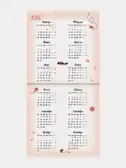 Календарь настенный на 2025 год перекидной, Brauberg, 12 листов, 22,5х22,5см, Мини