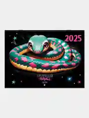 Календарь настенный на 2025 год планер перекидной, 12 листов, 30х22см, Brauberg