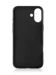 Черный чехол для Apple iPhone 16 Plus силиконовый ROSCO матовый тонкий с бортиком защитой камер