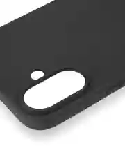 Черный чехол для Apple iPhone 16 Plus силиконовый ROSCO матовый тонкий с бортиком защитой камер