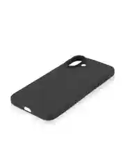 Черный чехол для Apple iPhone 16 Plus силиконовый ROSCO матовый тонкий с бортиком защитой камер