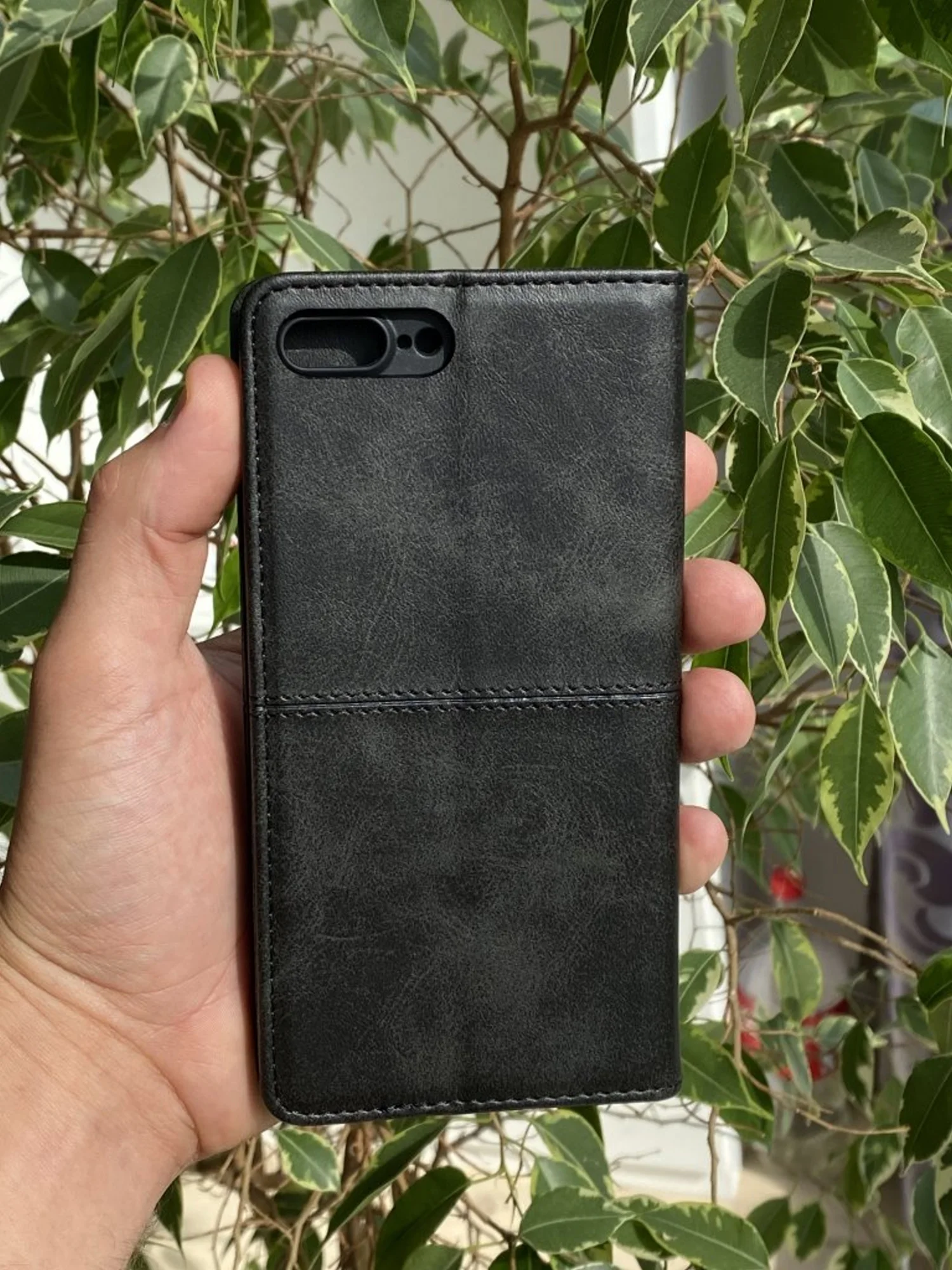 Черный чехол книжка elitcase для Apple iPhone 7 Plus и 8 Plus / Айфон 7+ и 8+