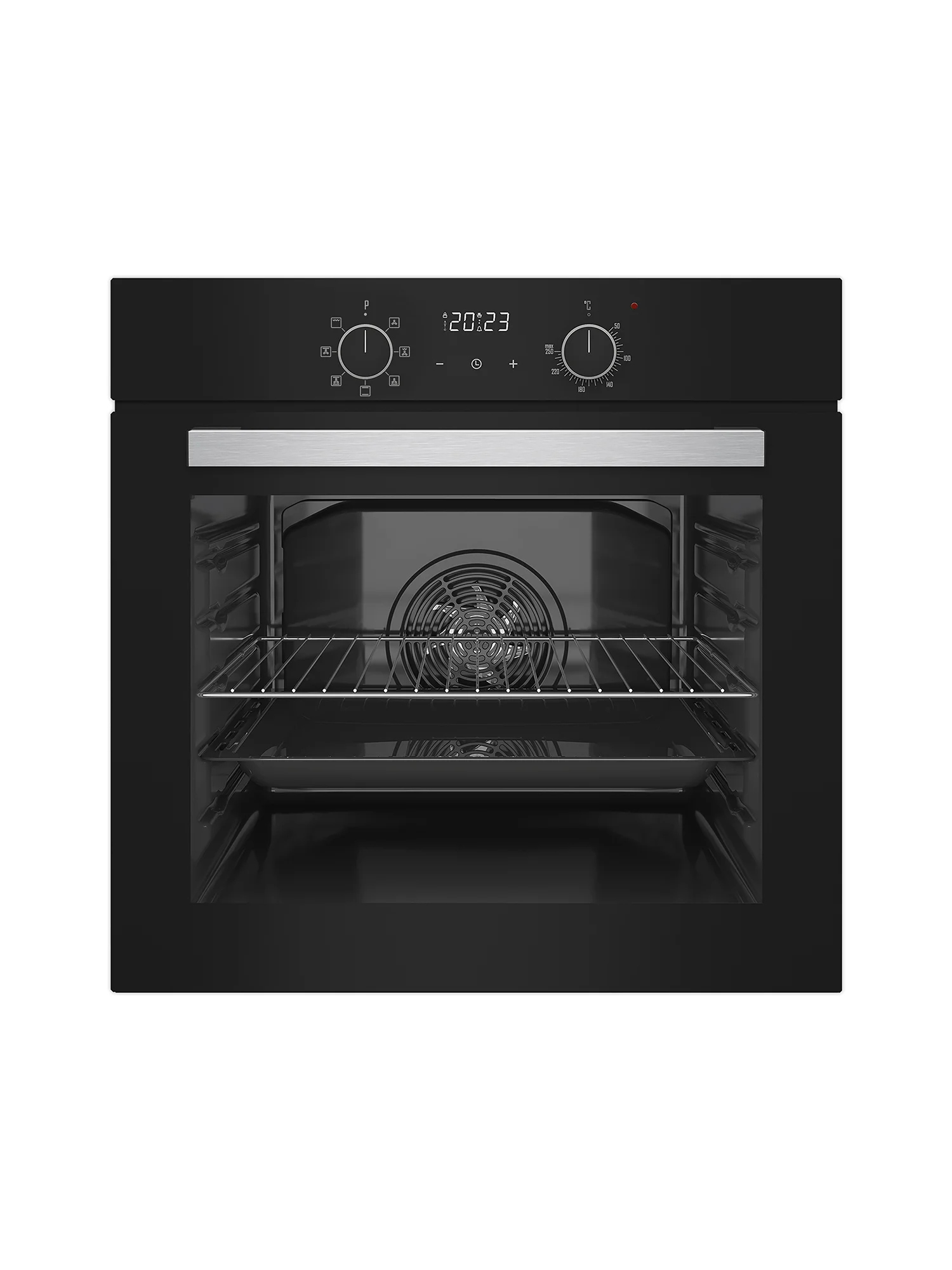 Черный встраиваемый электрический духовой шкаф Carino CB6EB56016 CB6EW56016