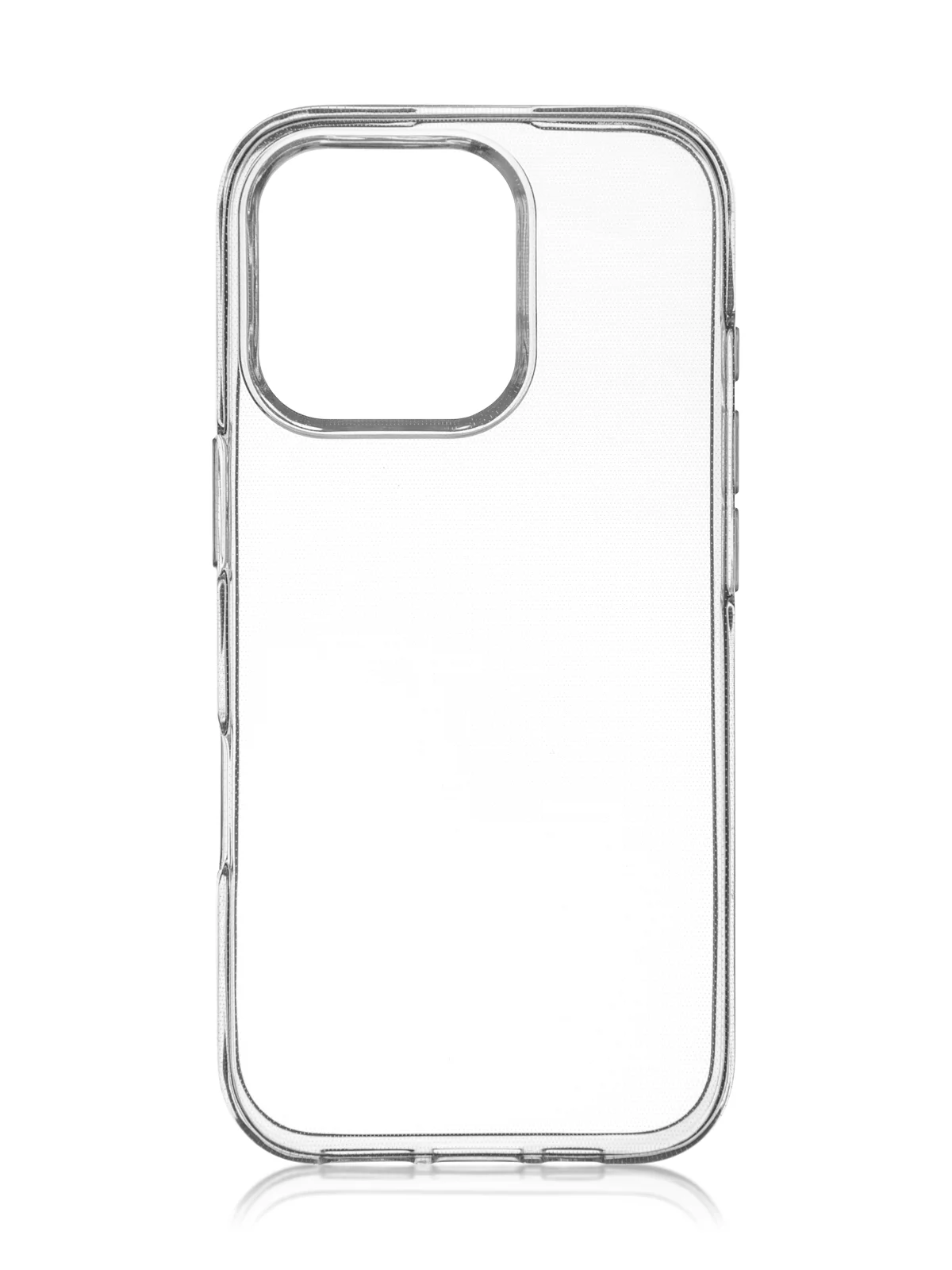 Прозрачный чехол для Apple iPhone 16 Pro силиконовый ROSCO матовый/ прозрачный тонкий с защитой камер