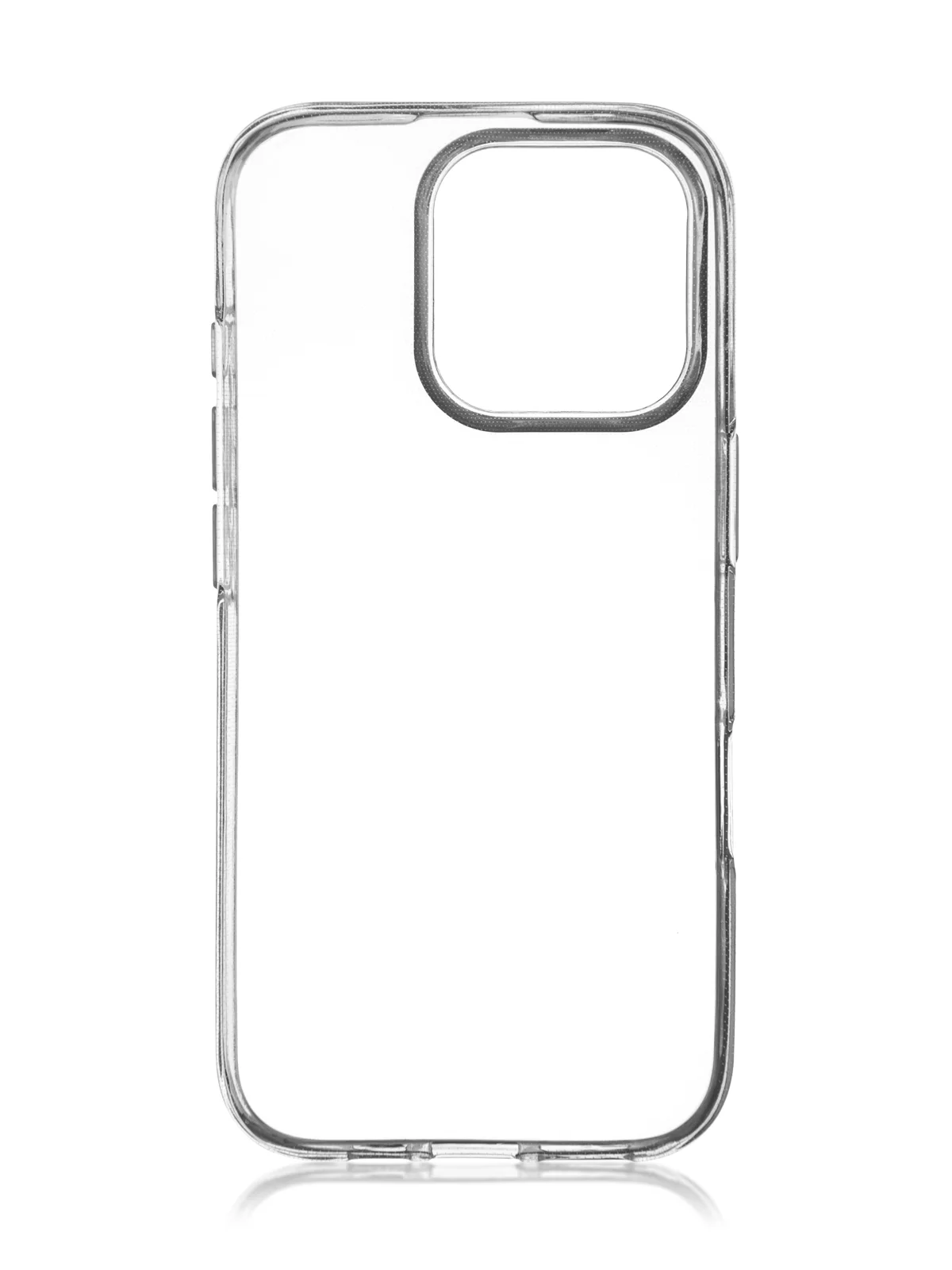 Прозрачный чехол для Apple iPhone 16 Pro силиконовый ROSCO матовый/ прозрачный тонкий с защитой камер