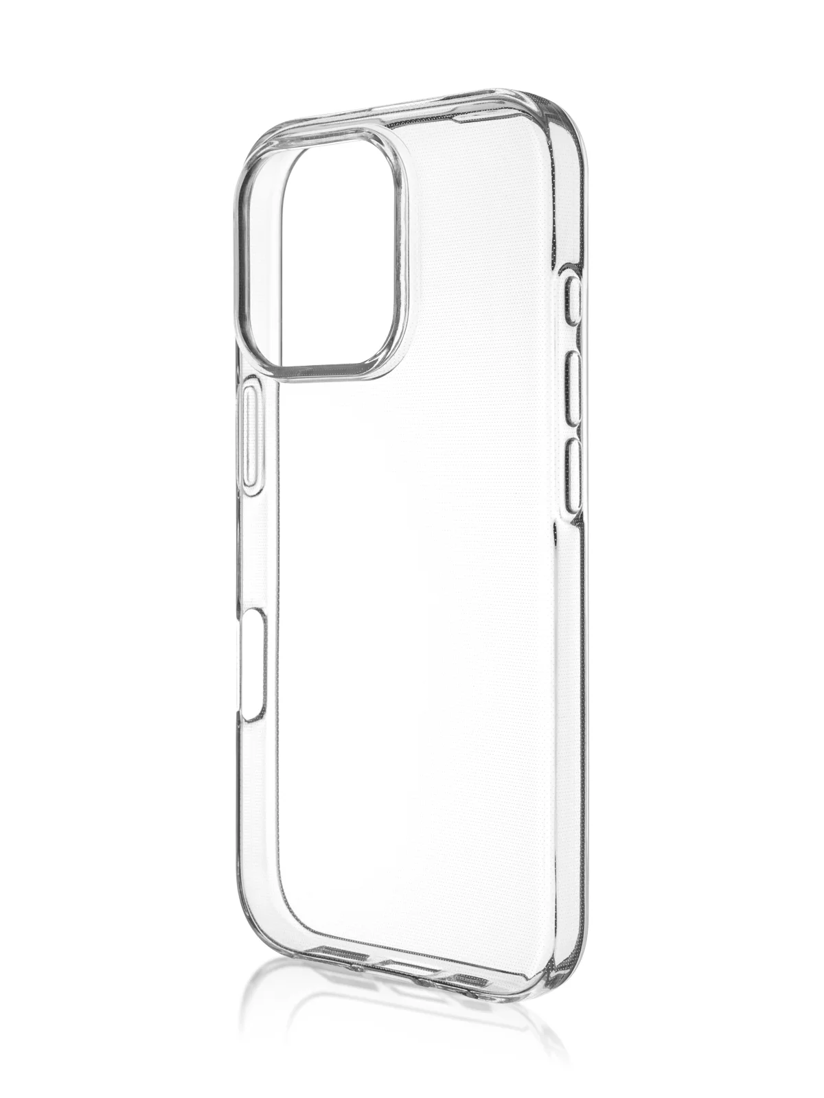 Прозрачный чехол для Apple iPhone 16 Pro силиконовый ROSCO матовый/ прозрачный тонкий с защитой камер