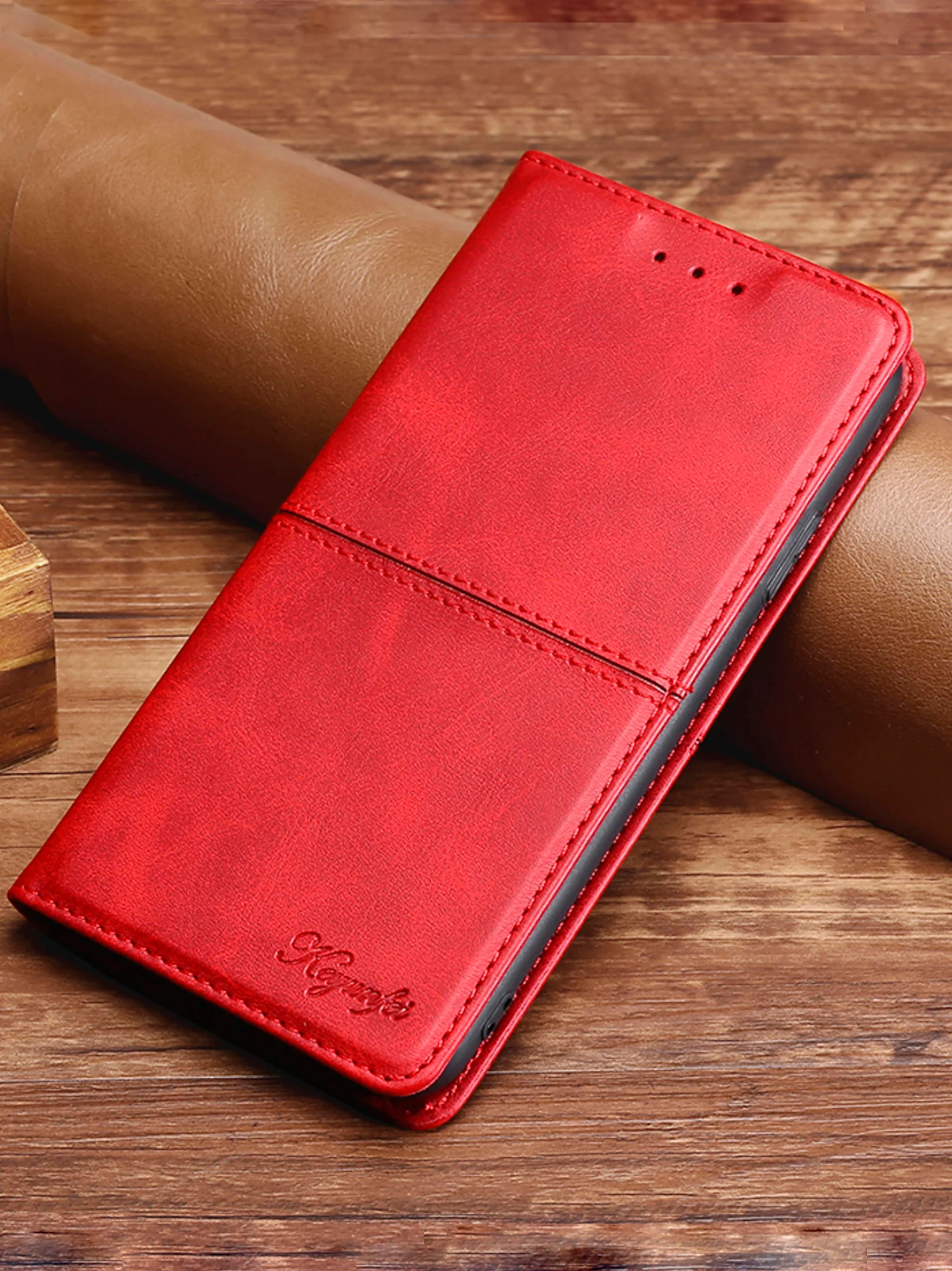Красный чехол книжка elitcase для Apple iPhone XR / Айфон ХР