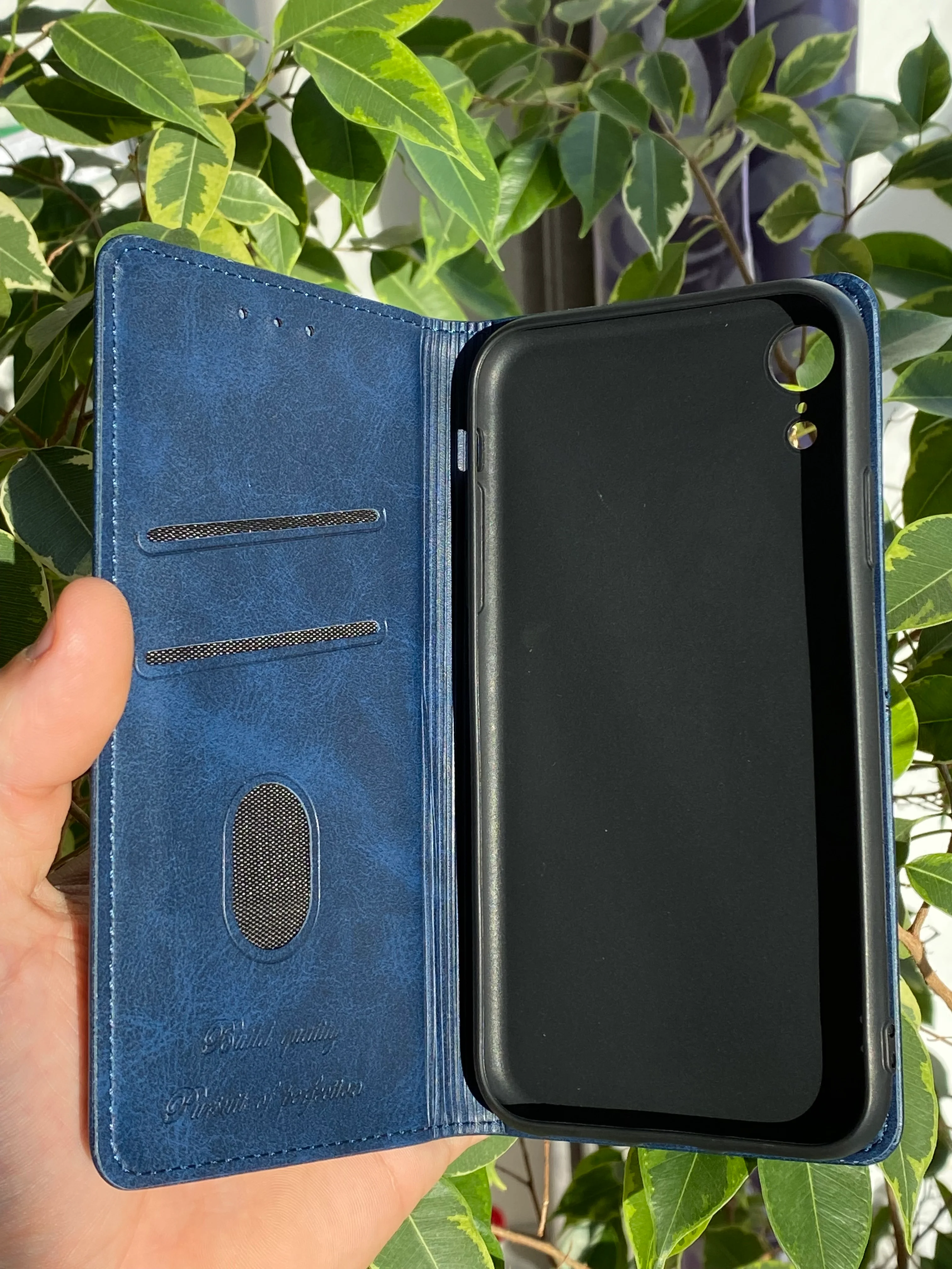 Синий чехол книжка elitcase для Apple iPhone XR / Айфон ХР