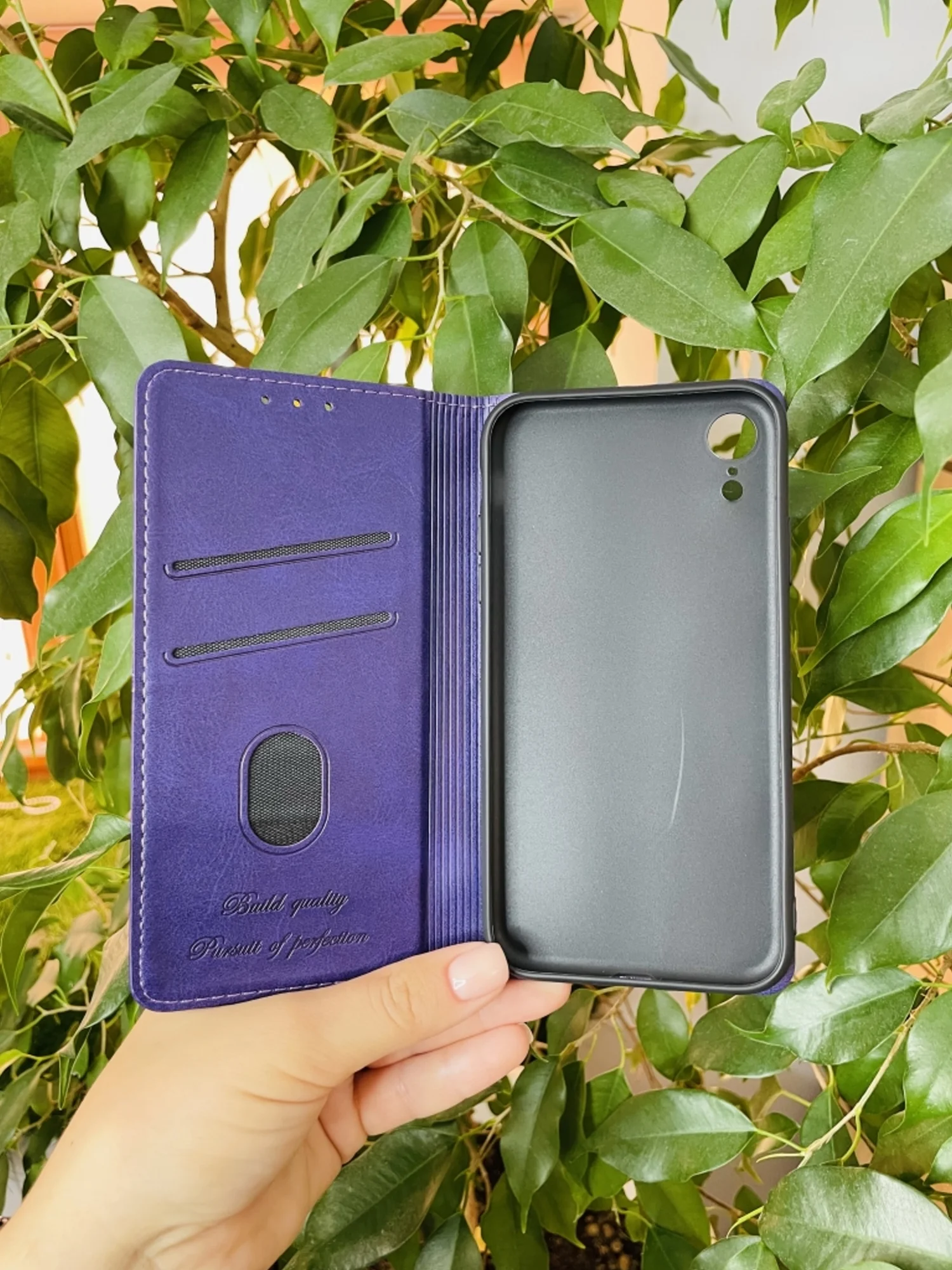 Фиолетовый чехол книжка elitcase для Apple iPhone XR / Айфон ХР