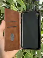 Тёмно-коричневый чехол книжка elitcase для Apple iPhone XR / Айфон ХР