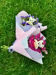 Букет из сухоцветов с мишкой,вечный букет, сухоцветы