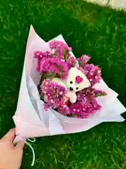 Букет из сухоцветов с мишкой,вечный букет, сухоцветы