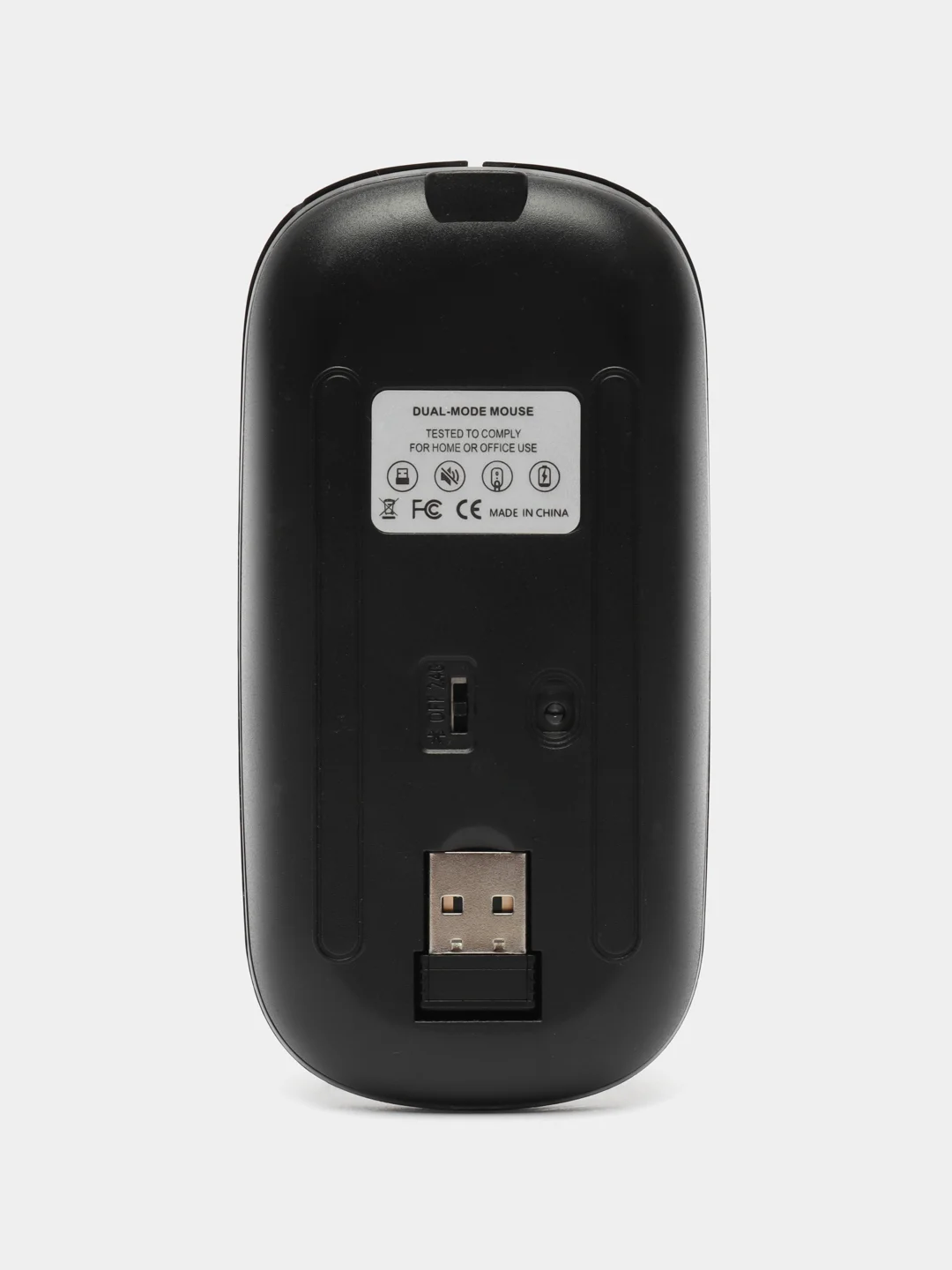 Черный беспроводная мышь для компьютера бесшумная с RGB подсветкой и USB зарядкой