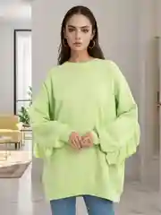 Салатовый свитшот, толстовка женская