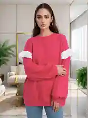 Фуксия свитшот, толстовка женская
