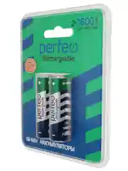 Аккумуляторная батарейка Perfeo AA 2шт. 1000mAh/1600/2000/2400/2600